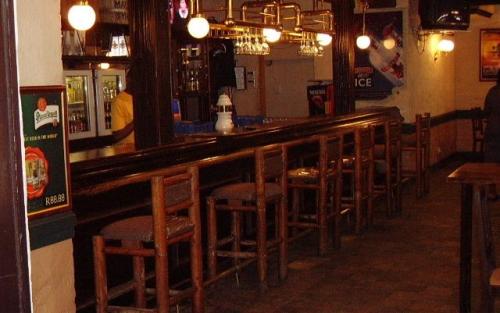 Bar counter and staff